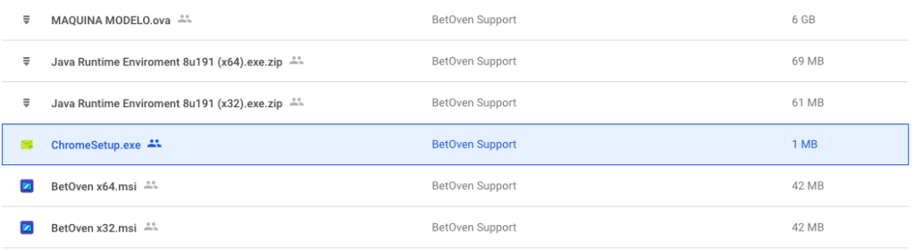 Descargar e instalar BetOven 12 instalador-chrome