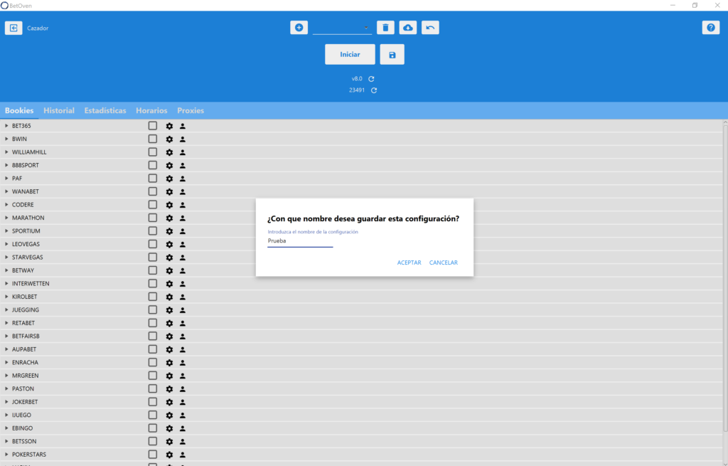 perfil de configuración de betoven