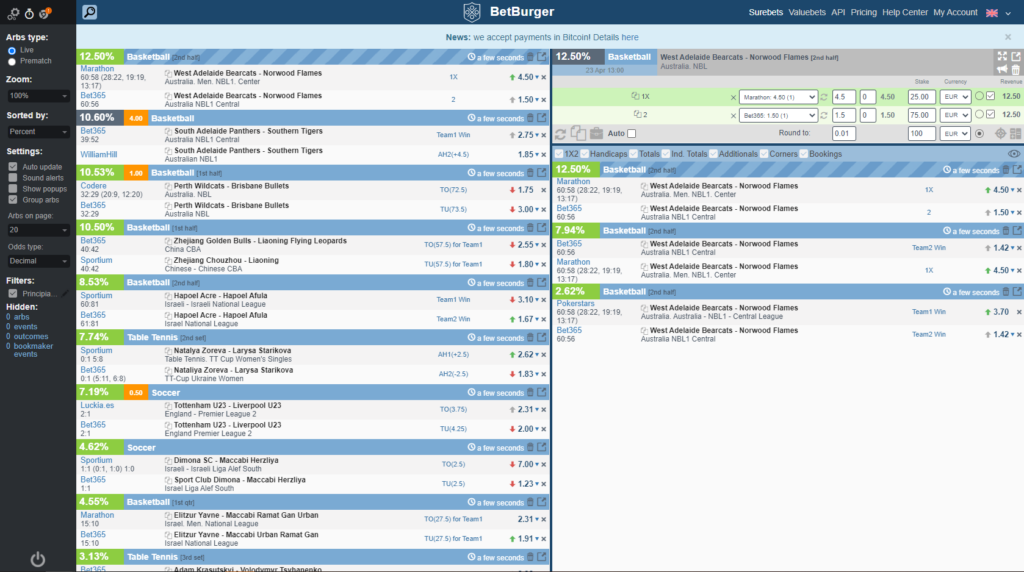 BetBurger: la guida definitiva 14 interfaccia-betburger