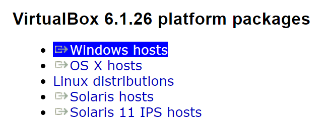 distributori di virtualbox