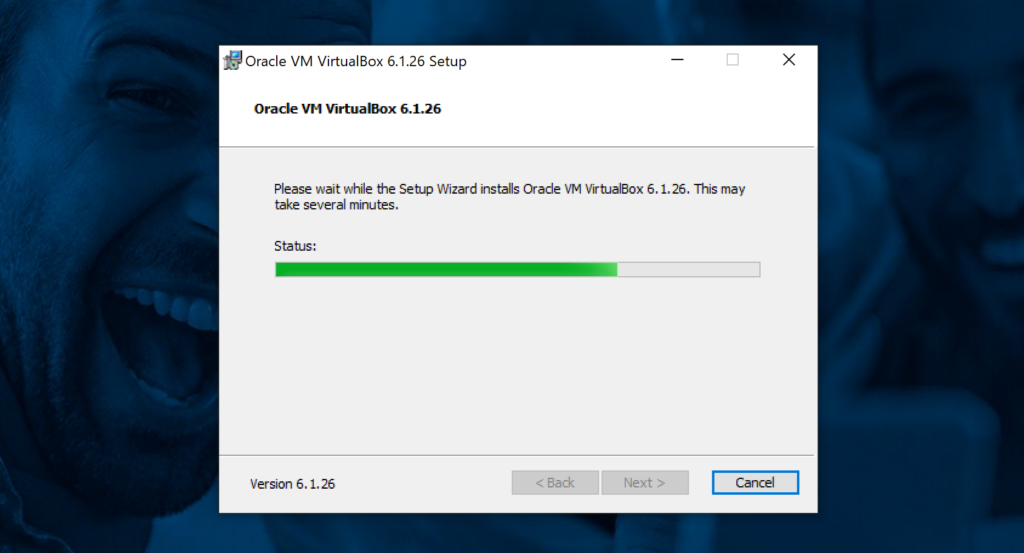 installazione di virtualbox