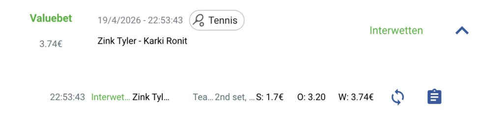 imagen en la que se ve una limitacion de stake maximo aplicada por la casa de apuestas Interwetten