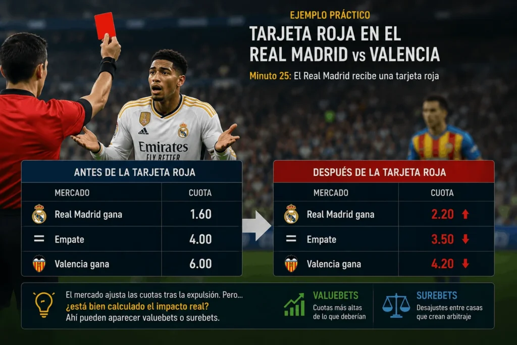 ejemplo de tarjeta roja en futbol