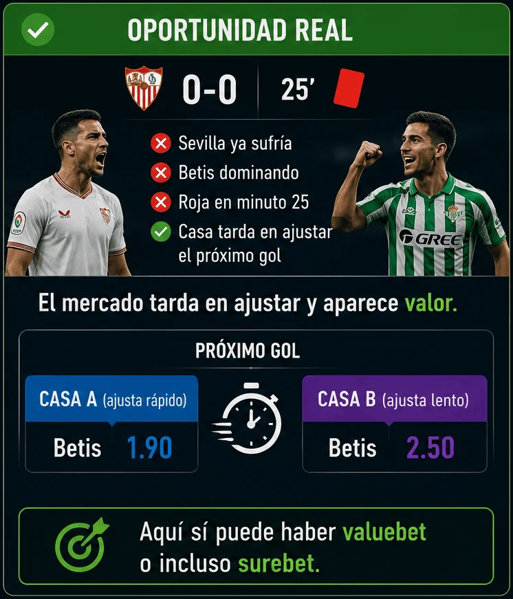 oportunidad de tarjeta roja bien entendida